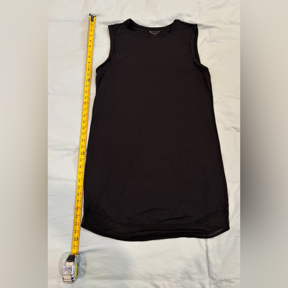 Athleta Classic Lightweight Black Dress, knee-length, size medium
